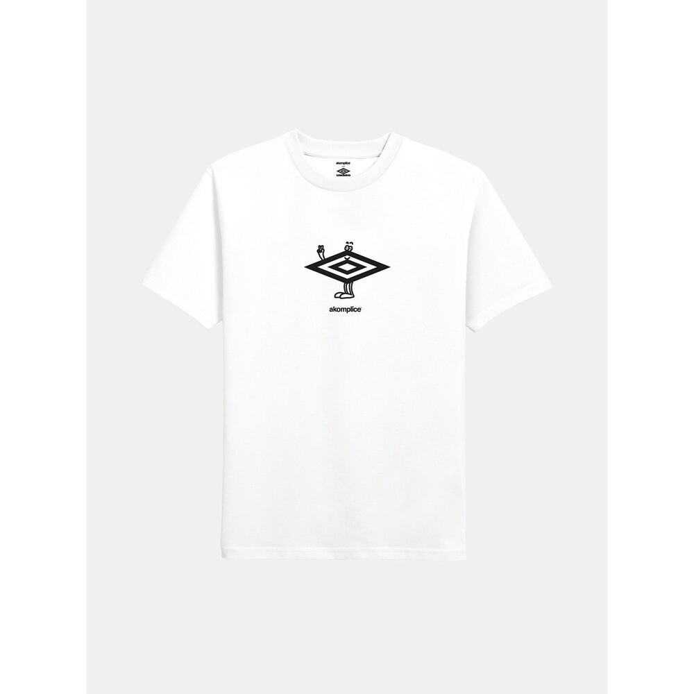 New - White - AK + Umbro - Peaceman SS Tee